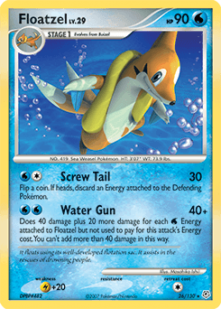 Floatzel Diamond & Pearl card