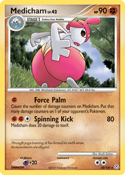 Medicham Diamond & Pearl card
