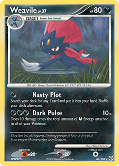 Weavile Diamond & Pearl card