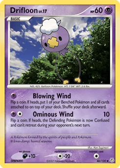 Drifloon Diamond & Pearl card