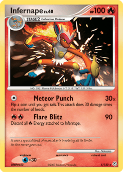 Infernape Diamond & Pearl card