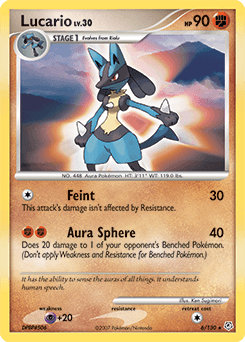 Lucario Diamond & Pearl card