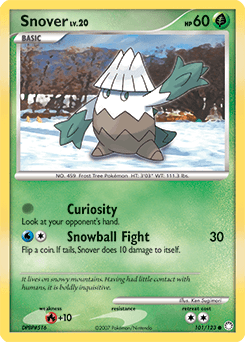Snover Mysterious Treasures card