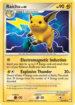 2007 Mysterious Treasures Raichu #15