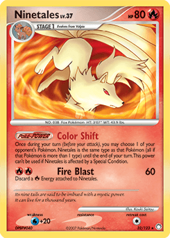 2007 Mysterious Treasures Ninetales #32