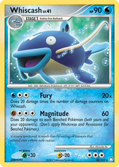 Whiscash Mysterious Treasures card