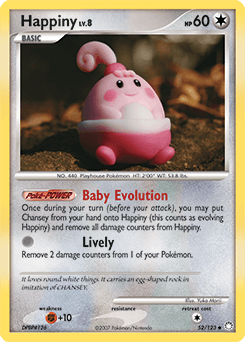 Happiny Mysterious Treasures card