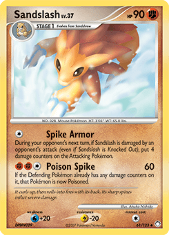 2007 Mysterious Treasures Sandslash #61
