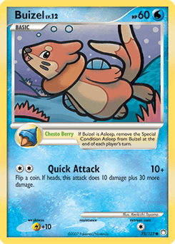 Buizel Mysterious Treasures card