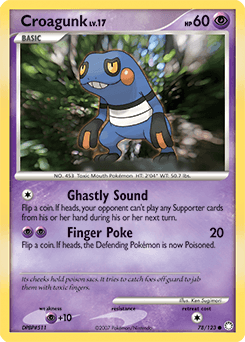 Croagunk Mysterious Treasures card
