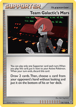 2007 Secret Wonders Team Galactic's Mars #126