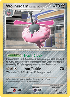 Wormadam Trash Cloak Secret Wonders card