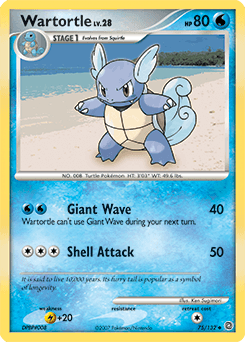 Wartortle Secret Wonders card