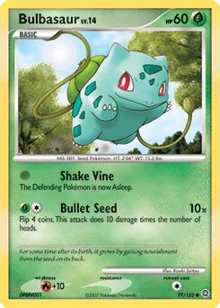 2007 Secret Wonders Bulbasaur #77
