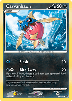 Carvanha Secret Wonders card