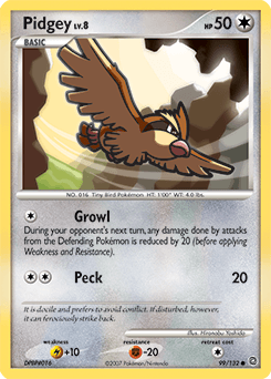 2007 Secret Wonders Pidgey #99