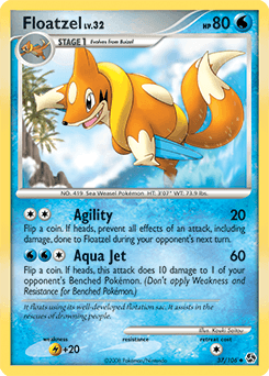 Floatzel Great Encounters card