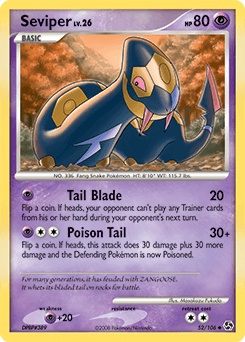 Seviper Great Encounters card