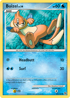 Buizel Great Encounters card