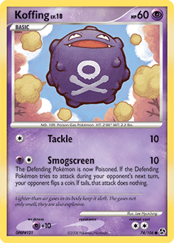 Koffing Great Encounters card