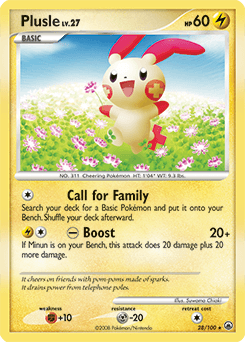 Plusle Majestic Dawn card