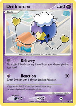 Drifloon Majestic Dawn card