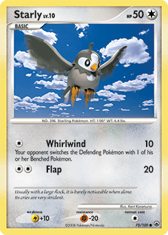 Starly Majestic Dawn card