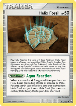 Helix Fossil Majestic Dawn card