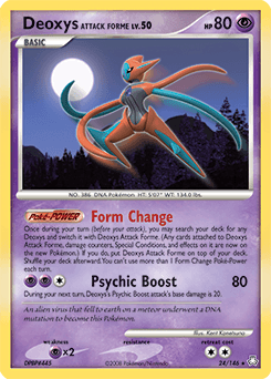 2008 Legends Awakened Deoxys Attack Forme #24