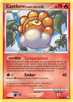 Castform Sunny Form Legends Awakened card