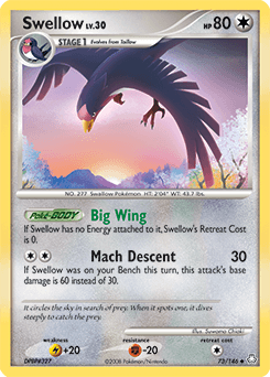 2008 Legends Awakened Swellow #73