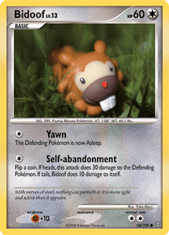 Bidoof Stormfront card