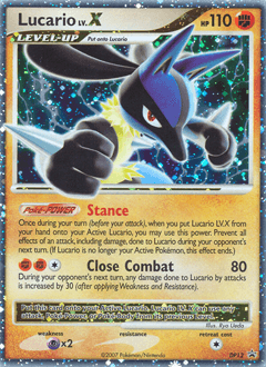 Lucario LV.X DP Black Star Promos card