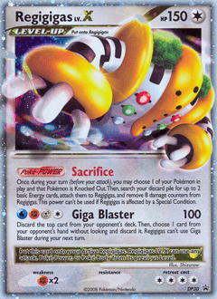 Regigigas LV.X DP Black Star Promos card