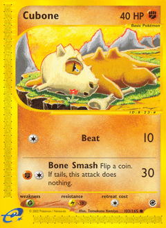 Cubone Expedition Base Set card