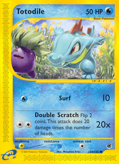 Totodile Expedition Base Set card
