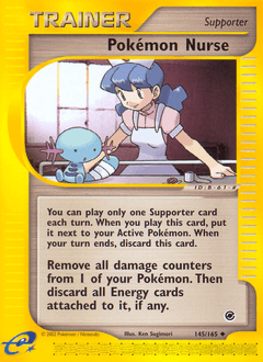 2002 Expedition Base Set Pokémon Nurse #145