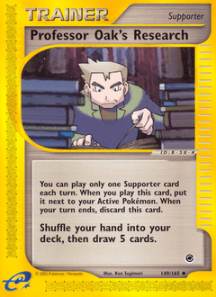 2002 Expedition Base Set Professor Oak's Research #149
