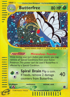 Butterfree Expedition Base Set card