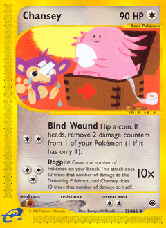 Chansey Expedition Base Set card