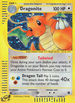Dragonite Expedition Base Set card