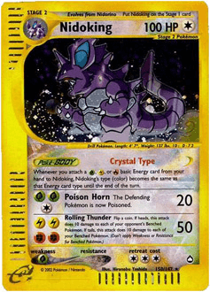 Nidoking Aquapolis card