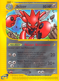 2003 Aquapolis Scizor #32