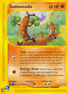 Sudowoodo Aquapolis card