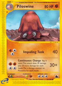 Piloswine Skyridge card