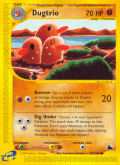 Dugtrio Skyridge card