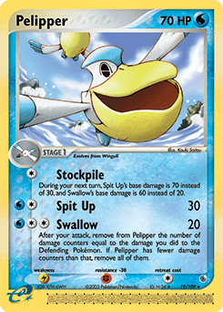 Pelipper δ Ruby & Sapphire card
