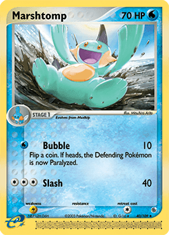 Marshtomp Ruby & Sapphire card