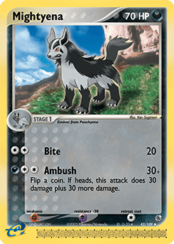 Mightyena Ruby & Sapphire card