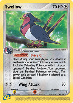 Swellow Ruby & Sapphire card